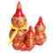 juanxian feng shui Walnut Gourd Chinese Good Luck Wu Lou/Cucurbit for Wealth Peaceful Statue Charm Amulet Home Decor Gift (12inch)