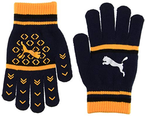 Puma - Damen Mit Streifen - Handschuhe (M) (Schwarz/Orange)