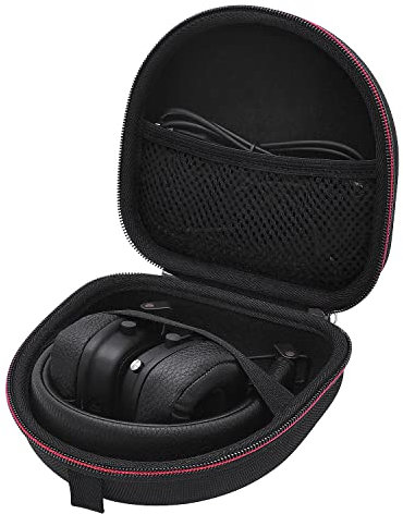 Étui Housse pour Marshall Major IV/III/II, Mid, Monitor Headphones Casque, Coque Rigide Sac de Transport Écouteur (Black)