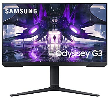 Samsung Odyssey G3 LS24AG302NUXEN - Monitor Gaming de 24 FullHD (1920x1080, VA, LED, HDMI, Display Port 1.2, 144 Hz, 1ms, AMD FreeSync Premium, Flicker Free), negro