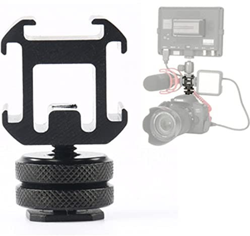 Kamera-Blitzschuh-Halterung, dreifacher Blitzschuh-Adapter, aus Aluminiumlegierung, universell passend für Canon Nikon Sony DSLR und Zubehör