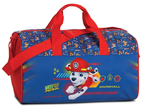 Paw Patrol Barnsportväska Marshall Chase Skye 38 x 22 x 20 cm volym 16 l (California-blå Marshall)