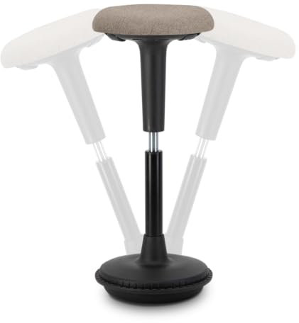 Wobblez Sedia da ufficio ergonomica | Sgabello oscillante per la schiena regolabile in altezza da 63 a 83 cm per una scrivania normale | Sgabello ergonomico vincitore del test | sedia da ufficio