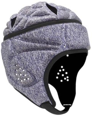 Pegciuho Casco de Rugby, Casco de Fútbol Americano, Transpirable, Gorro Protector para Entrenamiento, Lanzamiento, Flag Football, para Adultos, PÚrpura