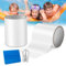 Gleisa Kit Reparation Piscine, Ruban Adhésif Etanche, Patch Réparation Liner Piscine, Rustine Piscine sous l'eau Auto-Adhésifs, pour réparer Matelas gonflables, Anneaux de Natation, 10x150cm