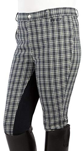 PFIFF Lea Pantalon d'équitation pour Enfant Multicolore Bleu/Vert 158 cm
