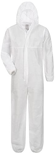 5 pezzi, taglia XXL Premium protettiva tuta monouso Overall tipo 5/6 KAT. 3 traspirante – Taglia 2 X L