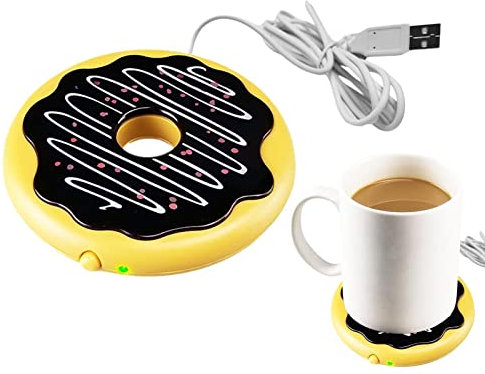 Chauffe-tasse USB, sous-verre électrique en donut USB à température constante – Sous-verre isolant créatif pour tasse à café pour bureau