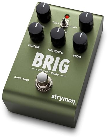 Strymon Brig dBucket BBD Guitar Delay Pedal with 3 Distinct Analog Voices for Electric and Acoustic Guitar, Synths, Vocals and Keyboards​​