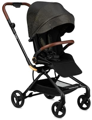 MoMi ADELLE passeggino per bambini a partire da 6 mesi (fino a 22 kg), pieghevole con seduta a 360° e cintura di sicurezza a 5 punti, cestino porta spesa e maniglia per il trasporto da ripiegato