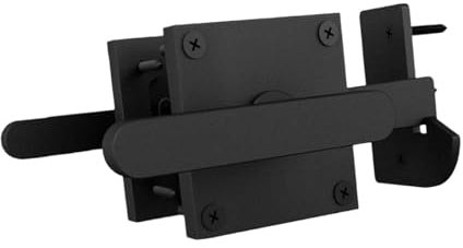 MagiDeal Loquet de portail double face Loquet de porte battante Installation facile Quincaillerie de portail robuste pour sous-sol Balcon Garage