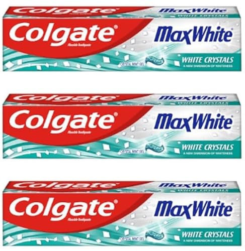 Colgate x3 Max White with White Crystals 100ml Each Toothpaste