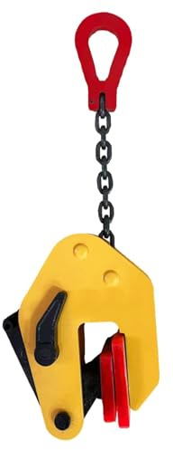 Pinze di sollevamento resistenti, morsetti verticali, struttura in metallo, dimensioni di apertura 0-60 mm, capacità di carico 0,5-5T per sollevamento e trasporto