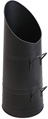 JVL Black iron fireside fire coal scuttle hod bucket