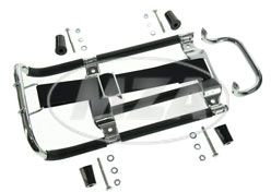 SET Gepäckträger mit Aufbockgriff + Kleinteile - Schwalbe KR51 - schwarze Distanzstücke