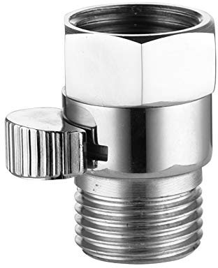 CIENCIA Messing Absperrventil 1/2 Zoll Duschkopf Shut-Off Eckventil Ersatzteil Chrom für Wasserstop Dusche, AV016