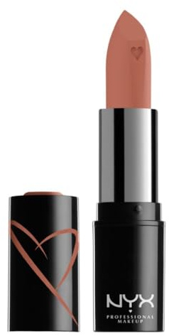 NYX Professional Makeup Lippenstift mit Satin-Finish und ultra-gesättigter Farbe, Shout Loud Satin Lipstick, Silk (Nude)
