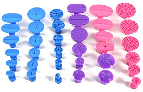 Qiilu Paintless Glue Puller Tabs,36PCS Auto Car Body Paintless Dent Repair Tools Glue Puller Tabs Removal Kits for Auto Body Motorcycle Refrigerator Washing Machine.-for pdr tabs pdr glue pull t