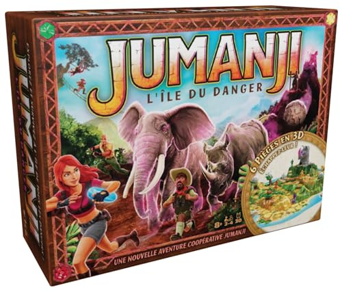 Jumanji Stampede, Brettspiel, 3D-Abenteuerspiel zum Film, Spiel für die ganze Familie, ab 8 Jahren