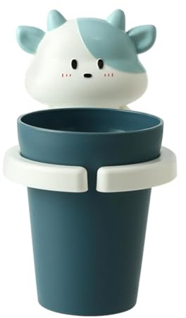 Portaspazzolino – Tazza da parete – Bicchiere creativo per bambini | Organizer per dentifricio rimovibile in plastica infrangibile, porta spazzolini da denti per bagno, casa