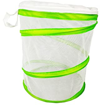 SUPVOX PVC Foldable Insect Habitat Cage Terrarium Portable Mesh Netting for Observing Butterflies and Critters Lightweight Easy to Carry for Outdoor Trips