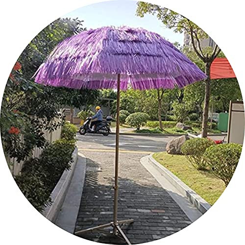 Parasolo del Giardino Rotondo, della Paglia da Esterno simulato, Parasole di Spiaggia tilzi, Protezione Solare, utilizzata per Padiglione, Balcon, terrac, Senza Base