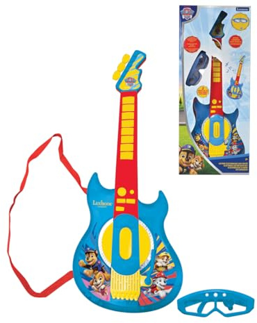 Lexibook Paw Patrol La Pat'Patrouille Chase Guitare électronique Lumineuse avec Micro, Lunettes avec Microphone, mélodies, 2 Modes de Jeu, Prise pour MP3, Bleu/Rouge, K260PALXB