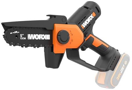 WORX WG326E.9 Mini Motosierra 12cm 20V, una Mano, sin Batería