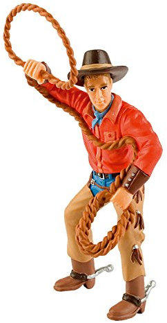 Bullyland 80673 - Spielfigur, Cowboy mit Lasso, ca. 12 cm