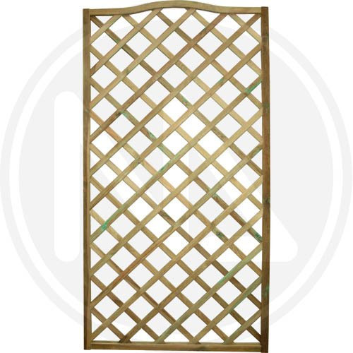 Papillon - Panneau grillagé Grande vague en bois imprégné 90 x 180 cm