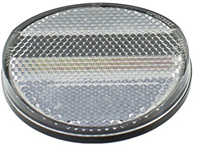 2 Round Bicycle Reflector, Various (Front)