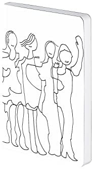 Nuuna Notizbuch A6 | Graphic S - Friends by Myriam Beltz | Dotted Journal | 2,5mm Punktraster | 176 nummerierte Seiten | 120g Premium-Papier | veganes Einbandmaterial | made in Germany