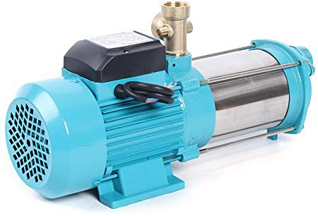 Pompe centrifuge domestique, Pompe Liquide, 1300 W, 9,8 bar, 4000 l/h, en inox, pompe de jardin, centrale d'eau domestique avec interrupteur, hauteur d'aspiration maximale 8 m