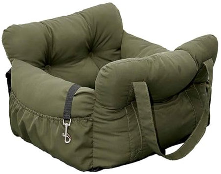 PJDDP Stabiler Auto Hundesitz - Hochwertige Sitzerhöhung für Kleine bis Mittlere Hunde, geeignet für Limousinen, SUVs und Fahrzeuge