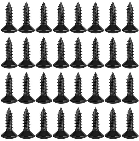 50 Stück 3mm Gitarren Bass Schlagbrett Schrauben Schlagbrett Schrauben Bass Schlagbrett Schraubensatz Für Fender Strat St Tele Tl Stratocaster Telecaster Gibson Les Paul Sg Gitarre, Schwarz