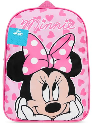 Get Trend Disney Minnie Mouse Backpack Kids Rucksack Daypack Nursery Bag Preschool Primary Travel Bookbag Adjustable Straps 3+ (Pink Minnie Mouse)