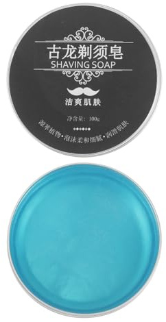 LRXIYODE Sapone da Barba 100g Schiuma Abbondante e Profumo Invitante, Balsamo Idratante e Ammorbidente per Baffi, Crema da Barba per Uomo, per Rasatura Delicata e Uso in Viaggio