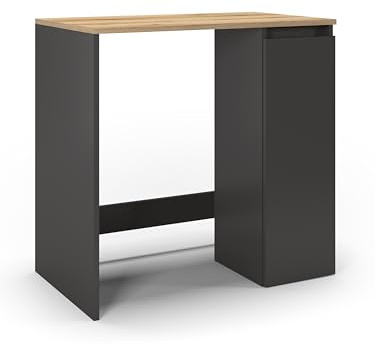 regalik Mobile Lavatrice con Vano Portaoggetti, 90 x 88 x 53 cm, Nero