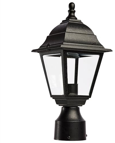 Nuvo Lighting 60/548 Outdoor Post Lantern, 14 x 6 Inches, 60 Watts/120 Volts (Black)