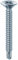 Mustad: 200 viti Drillex® Autoperforanti, Testa Svasata Piana, 4.8x32 mm, Zincate Bianche