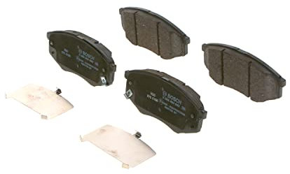 Bosch BP1687 - Plaquettes de Frein Avant pour Voiture - Qualité Bosch - Réduction du Bruit et de la Poussière - Certifié ECE-R90 - Sans Cuivre - Jeu de 4 Plaquettes