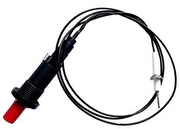 Meter Star Lot de 2 briquets de cuisine avec bouton poussoir étoile Piezo Spark avec câble de résistance 200 degrés et longueur de 1 mètre