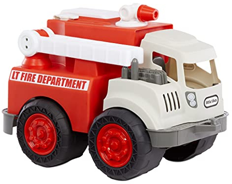 Little Tikes Dirt Digger Real Working Fire Truck for Toddlers - Sprays Water - Extending, Rotating Ladder - Promotes Active Play - For Indoor or Outdoor Play - Ages 2 Years & Up