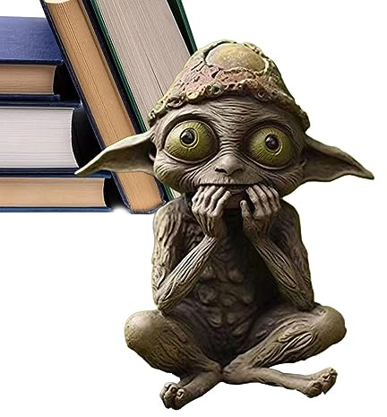 Rianpesn Statue Extraterrestre | Figurine Extraterrestre en résine - Décoration Jardin à la Maison, Figurine Extraterrestre gard'étagère, Artisanat Sculpture Jardin pour Le Jardin