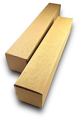 Versandhülsen Verpackungsrohr Faltkarton Versandkarton aus starker Wellpappe , Versandrolle , 870x105x105 mm , Versandrohr , Versandhülsen eckig, Versandrolle (10)