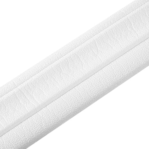 TaoBary 5 Rolls 90 x 3 Inch Self Adhesive Flexible Foam Molding Trim Wallpaper Border 3D Sticky Decorative Wall Lines Peel and Stick Wall Baseboard Trim for Hotel Home DIY Decor