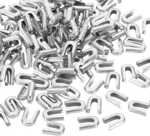 PATIKIL 150Pz 6mm Spirale Punte per Stecche per Cucito Tono Argento | Coperture Punte Stecche Corsetto, Acciaio Inossidabile 304, 1/4 Pollici Larghezza, per Abiti da Sposa