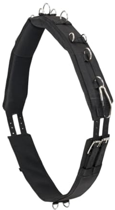 rockible Entrenamiento Surcingle, Horse Surcingle para Caballos Esenciales para el Entrenamiento Ecuestre Profesional Black, S