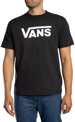 Vans Uomo Maglietta Classica, Black/White, M