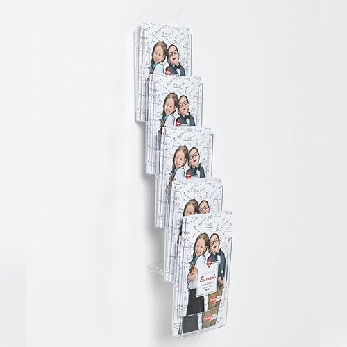 Metroplan Expanda-Stand Wall Mounted Leaflet Holder | Display Stand (5 x A5) Makes the most of minimal wall space for your display